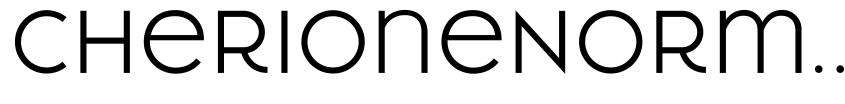 Font CherioneNormal by Ahmad Ramzi Fahruddin