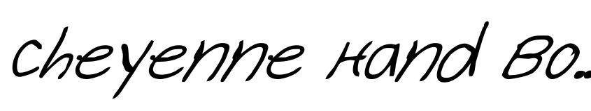 Preview Cheyenne Hand Bold Italic