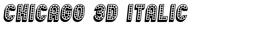 Preview Chicago 3D Italic