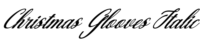 Preview Christmas Glooves Italic