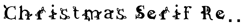Preview Christmas Serif Regular