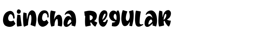 Font Cincha Regular by Bangkit Tri Setiadi