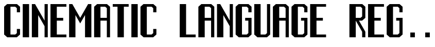 Font Cinematic Language Regular by GeronimoFonts