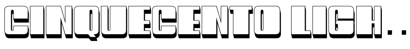 Font Cinquecento Light Regular by Vladimir Nikolic