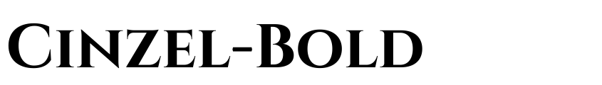 Font Cinzel-Bold by Natanael Gama