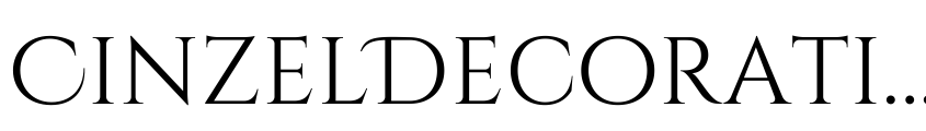 Preview CinzelDecorative-Regular
