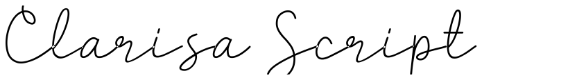 Font Clarisa Script by Unknown