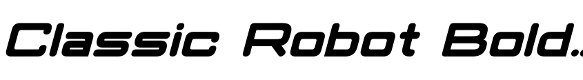 Preview Classic Robot Bold Italic