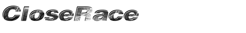 Font CloseRace by Xerographer Fonts Max Infeld