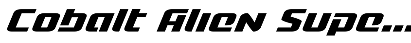 Preview Cobalt Alien Super-Italic