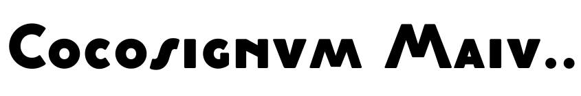 Písmo Cocosignum Maiuscoletto Heavy od Cosimo Lorenzo Pancini