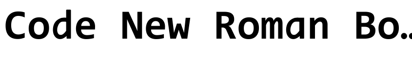 Preview Code New Roman Bold
