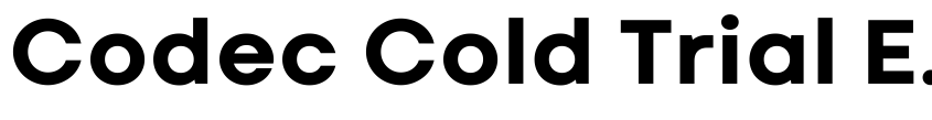 Preview Codec Cold Trial ExtraBold