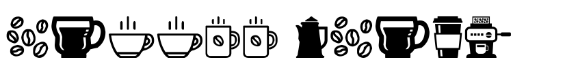 Preview coffee icons
