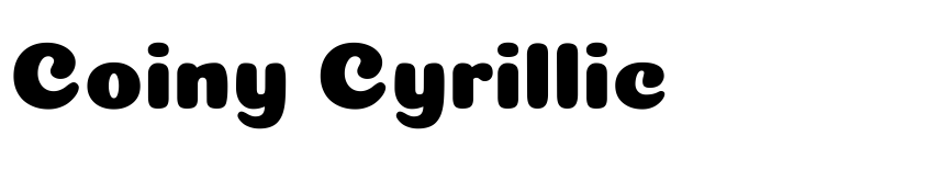 Preview Coiny Cyrillic