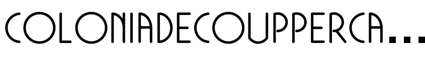 Preview ColoniaDecoUppercase-Bold