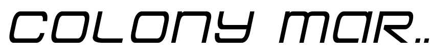 Preview Colony Marines Semi-Italic