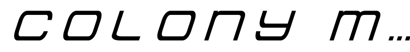 Preview Colony Marines Title Italic