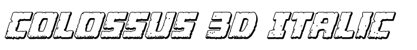 Preview Colossus 3D Italic