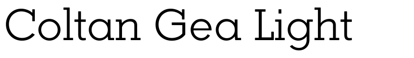 Font Coltan Gea Light by Fernando Haro