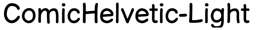 Preview ComicHelvetic-Light