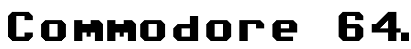 Font Commodore 64 Angled by Unknown