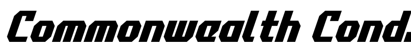 Preview Commonwealth Condensed Italic