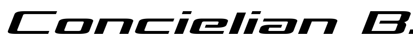 Preview Concielian Break Expanded Semi-Italic