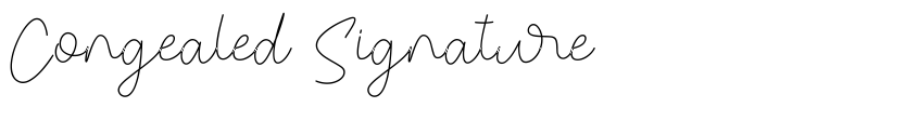 Preview Congealed Signature