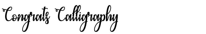 Preview Congrats Calligraphy