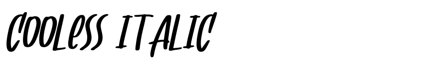 Preview Cooless italic