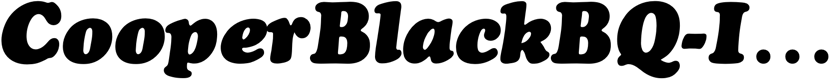 Preview CooperBlackBQ-Italic