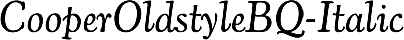 Preview CooperOldstyleBQ-Italic