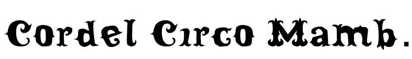 Preview Cordel Circo Mambembe Soft Bold