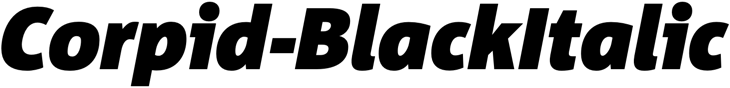 Preview Corpid-BlackItalic
