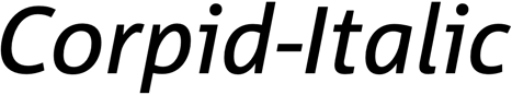 Preview Corpid-Italic
