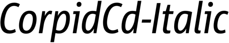 Preview CorpidCd-Italic