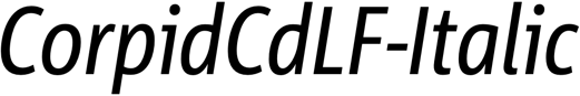 Preview CorpidCdLF-Italic