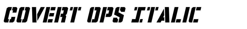 Preview Covert Ops Italic