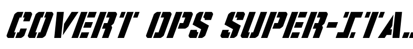 Preview Covert Ops Super-Italic