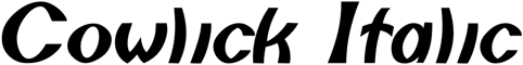 Preview Cowlick Italic