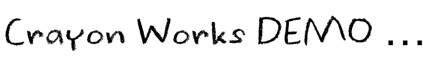 Preview Crayon Works DEMO Regular