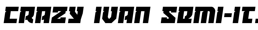Preview Crazy Ivan Semi-Italic