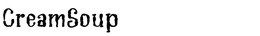 Font CreamSoup by Darwinoo