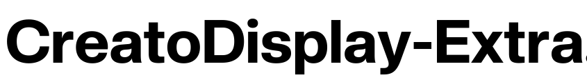 Preview CreatoDisplay-ExtraBold