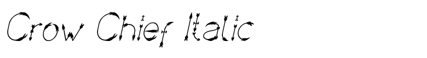 Preview Crow Chief Italic