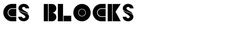 Font CS Blocks by Unknown