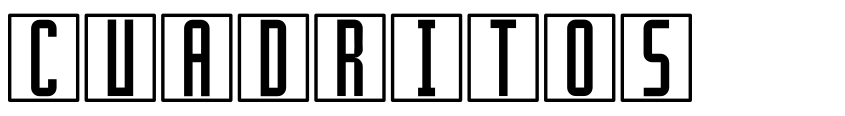 Font Cuadritos St by http://www.southype.com