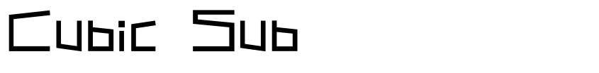 Preview Cubic Sub