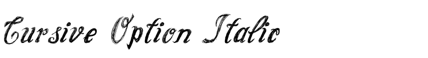 Preview Cursive Option Italic